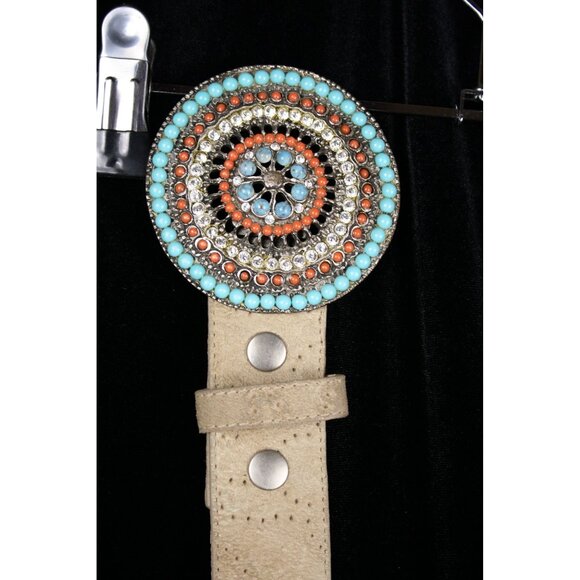 2 Women's Leather Belts - Picture 2 of 9